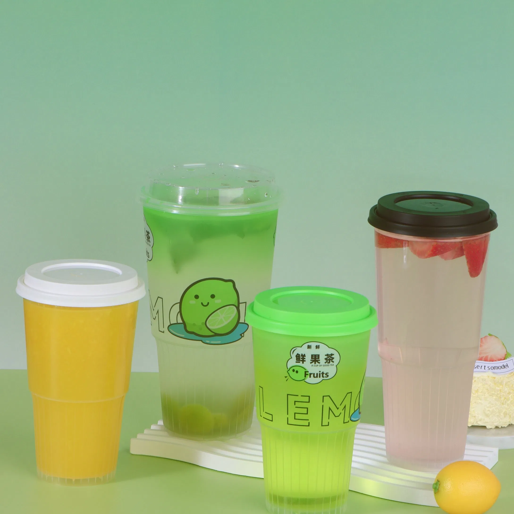 Unbreakable Food-Grade Disposable Cold Cups for Iced Tea Lemonade