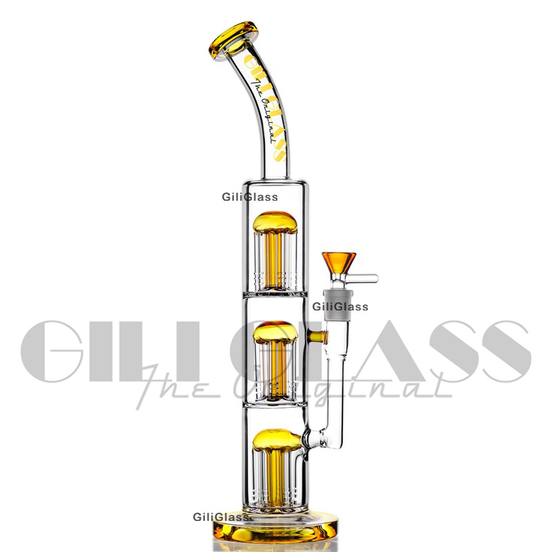 Giliglass 8 Inches 5mm Thick Glass Beaker Smoking Pipe