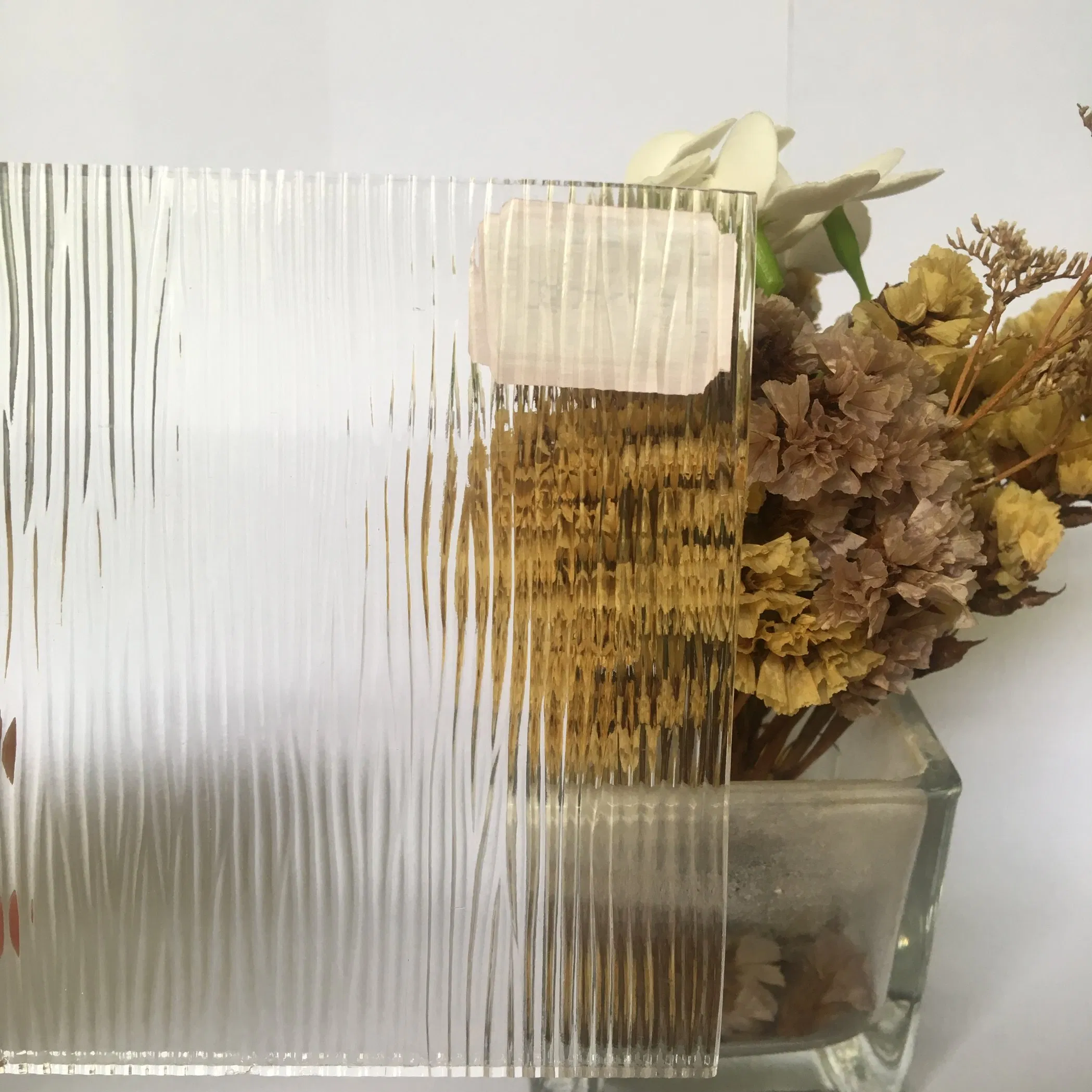 3mm-8mm Clear Figured Architectural Floral Kasumi Pattern Glass