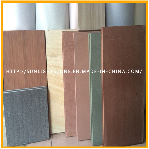 Building / Construction Material, Brown/Chocolate/Yellow/Purple/White Sandstone for Exterior Wall Cladding