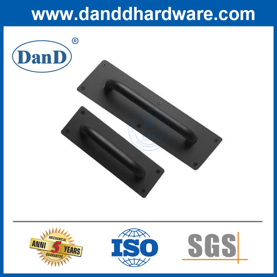 Black Sliding Flush Pull Barn Door Furniture Handle for Closet Cabinet Drawers