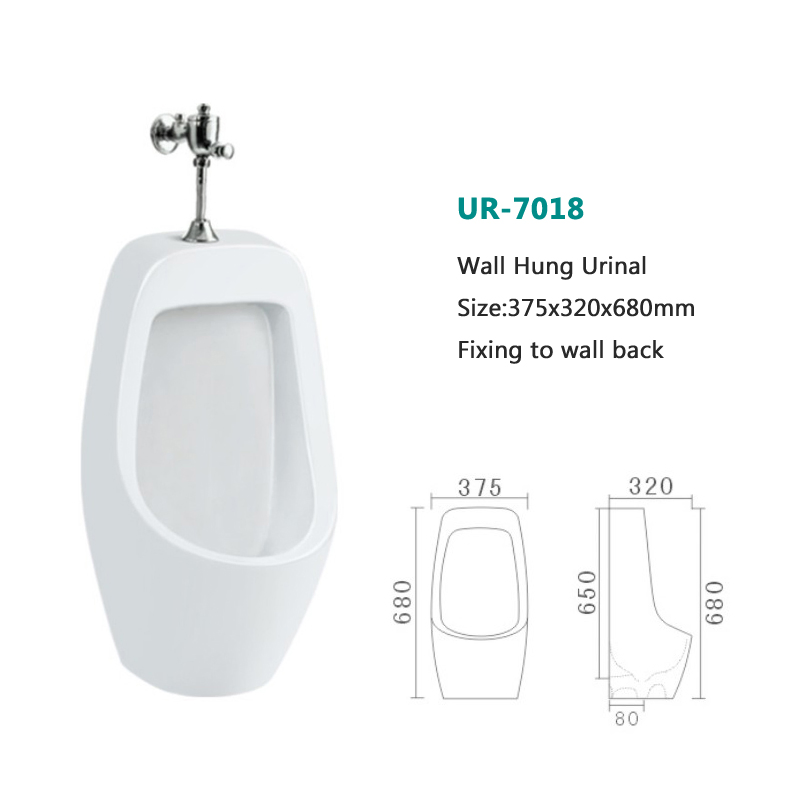 Bathroom Sanitary Ware Factory Sale Ceramic P/S Trap Wall Mounted Wc Urinal