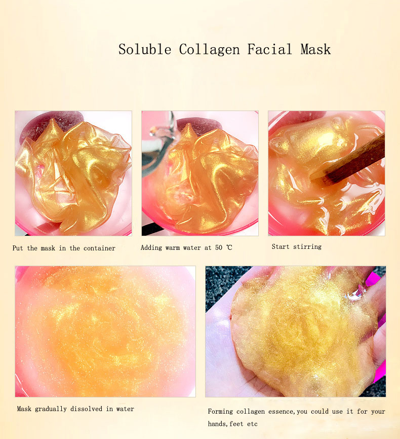 OEM 24K Gold Color Natural Moisturizing Organic Facial Collagen Gel Sleeping Patch