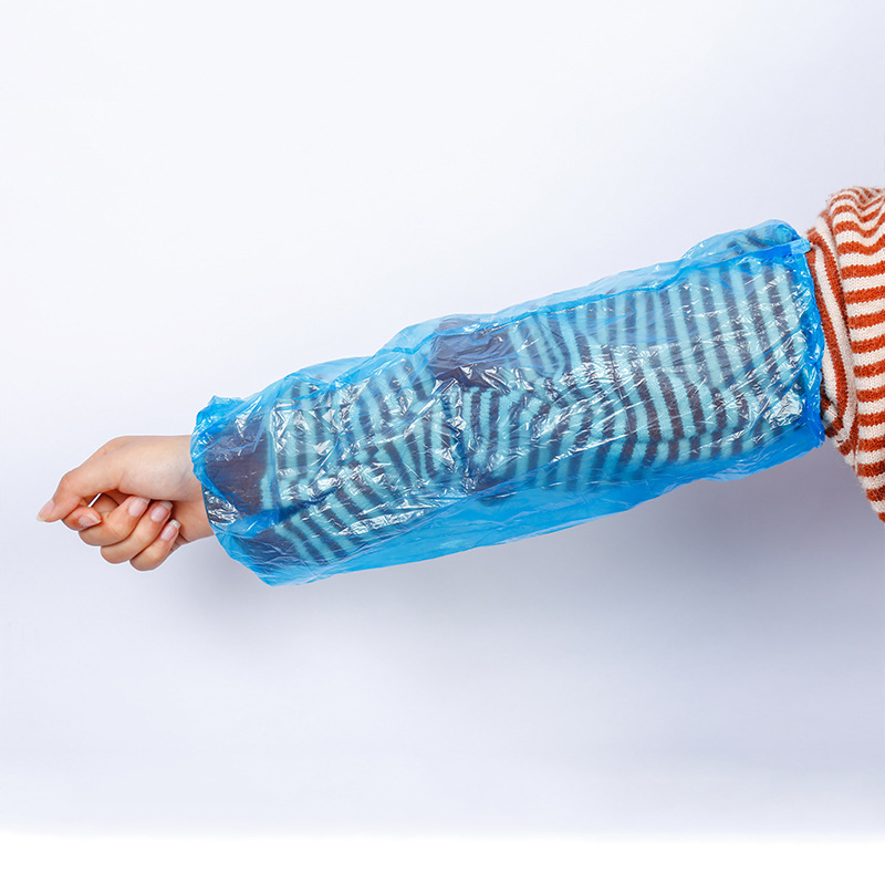 Disposable PE Arm Sleeves Waterproof Plastic Sleeve Covers for Food Industry Cleaning Use