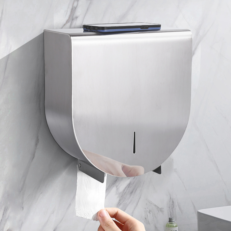 Держатель для туалетной бумаги с полкой, настенный