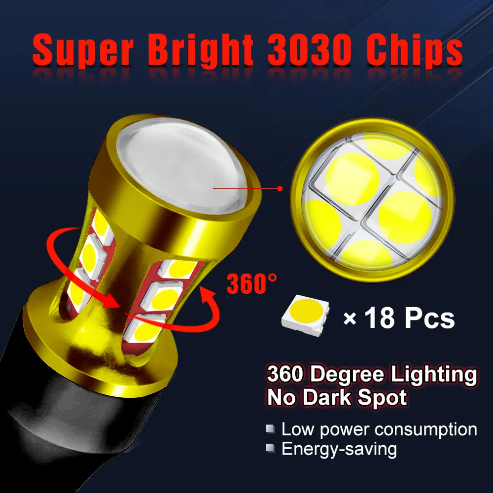 Светодиодная лампа 18SMD 3030 для авто (1156, 1157, 3156, 3157, 7440, 7443)