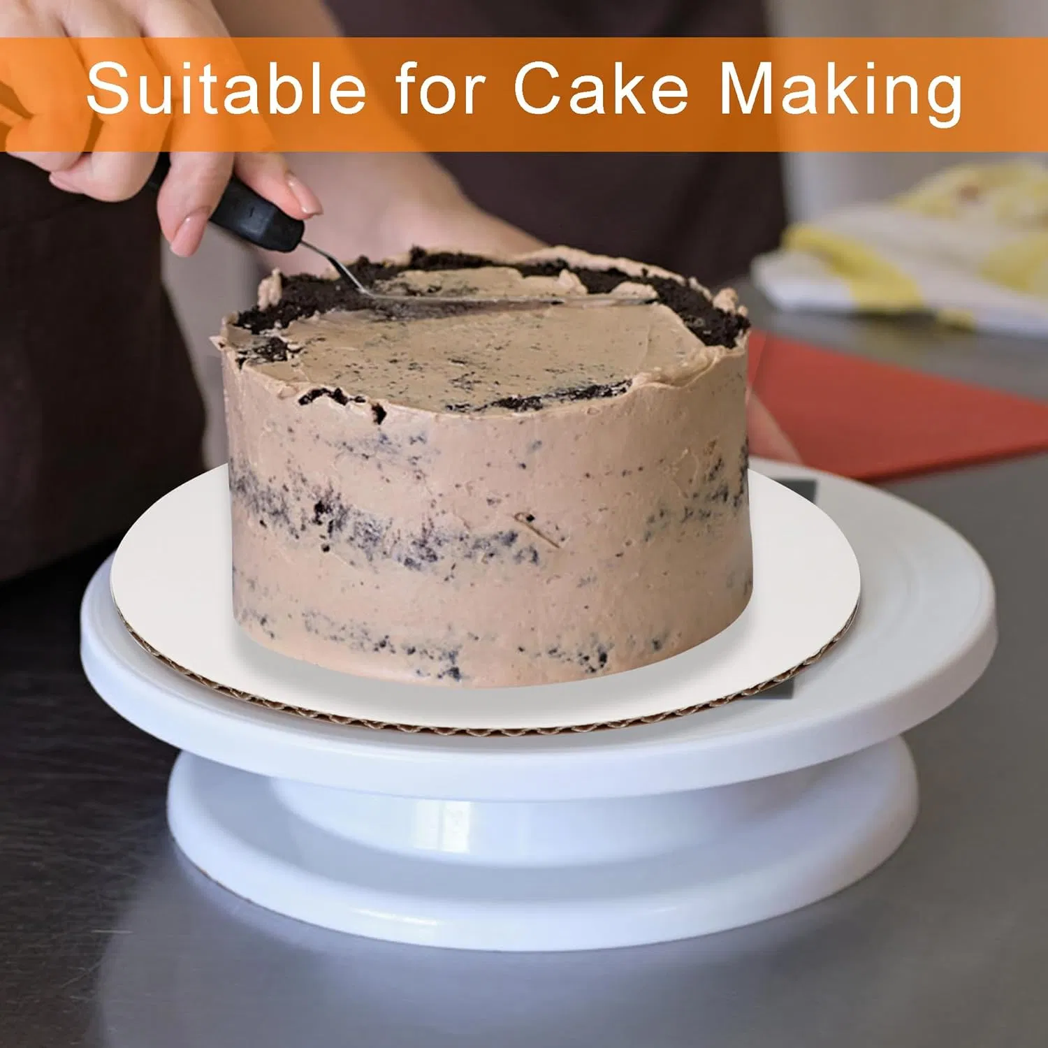 8 Inch White Round Cake