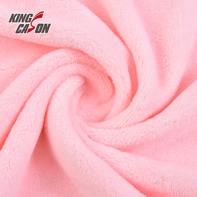 Kingcason Custom Color Warm Skin Friendly Plain 260g Flannel Fleece Fabric