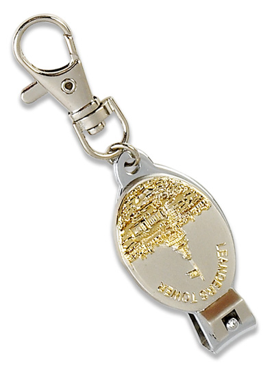 Embossed Tower Nail Cutter in Gold & Matt (NC16B)