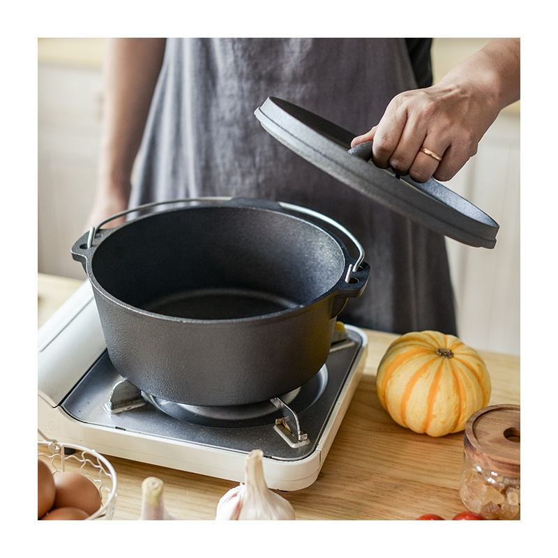 Чугунный казан для кемпинга и BBQ, 9 кварт