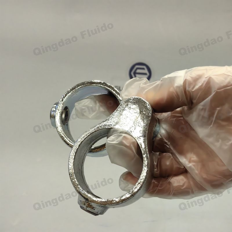 Malleable Iron Rail Bracket Pipe Clamp Fittings Key Clamp Fittings 168 Corner Swivel