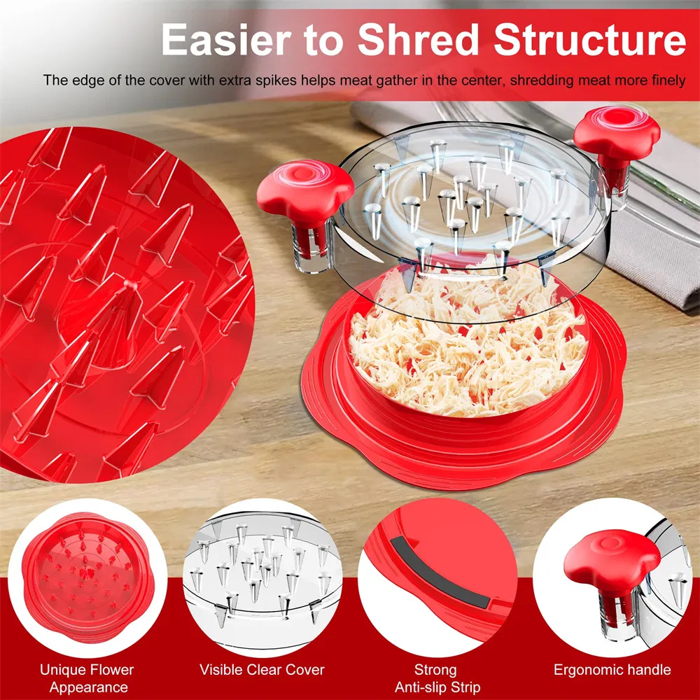 Chicken Breast Shredder Large Chicken Shredder Tool Twist with Brush