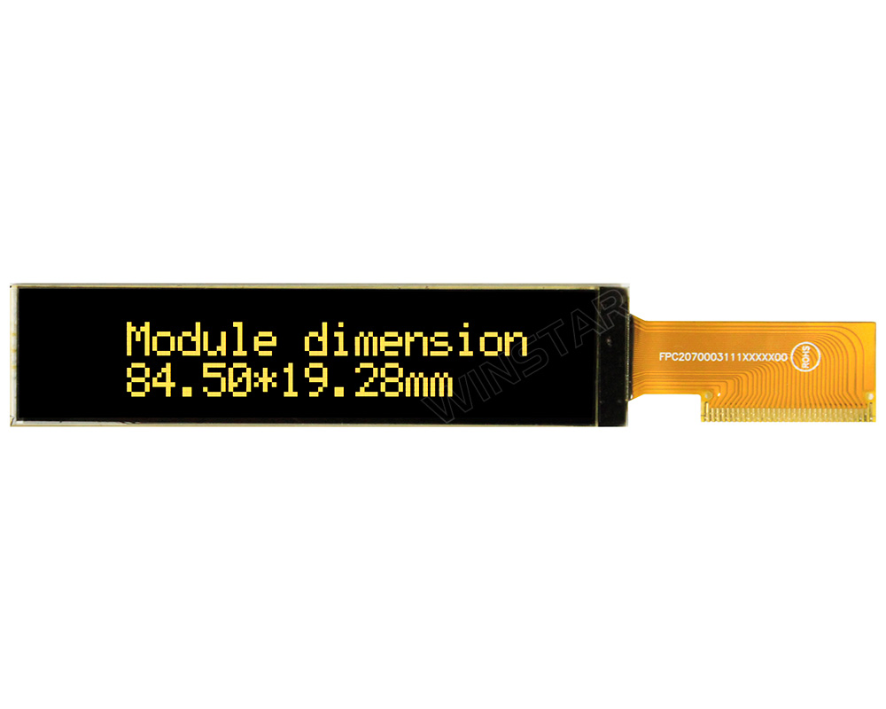 20x2 COG OLED Display Module with SSD1311 Controller, 2.93"