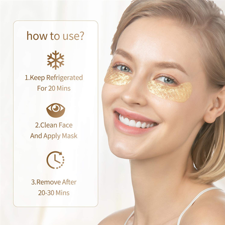 Custom Anti-Aging Collagen Moisturize & Treatment Gold Eye Mask