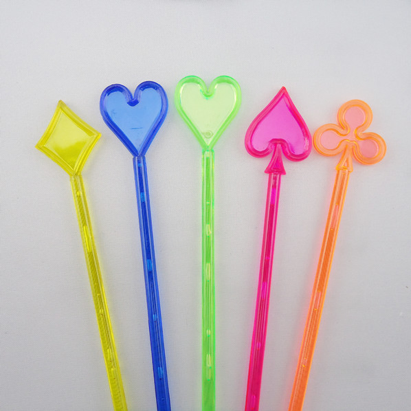 Elegant Clear Plastic Stirrer Sticks for Cocktail Mixing