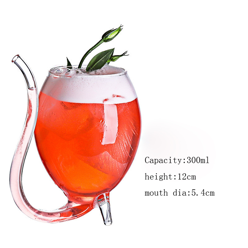 High-End Cocktail Glass Cup Crystal Glass Goblet for Western Food