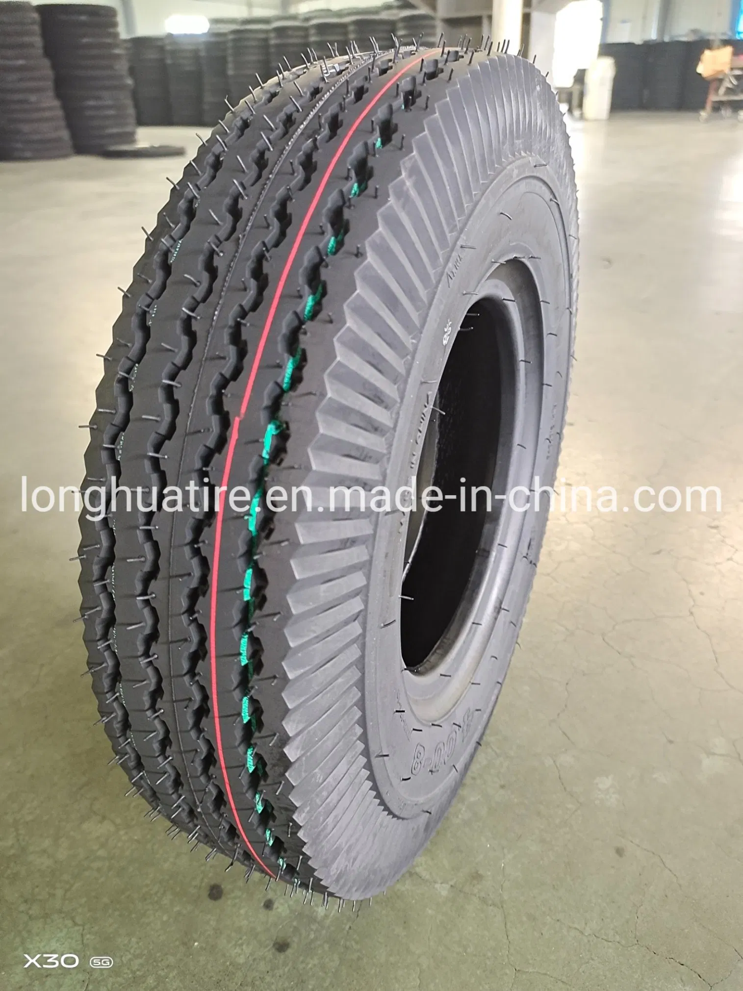 ISO 9001 Certify 8 Inch Natural Rubber Tyre/Motor Tire