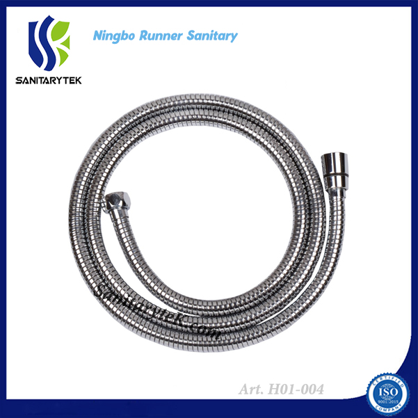 No Extensible Single Lock Stainless Steel Flexible Shower Hose (H01-001)