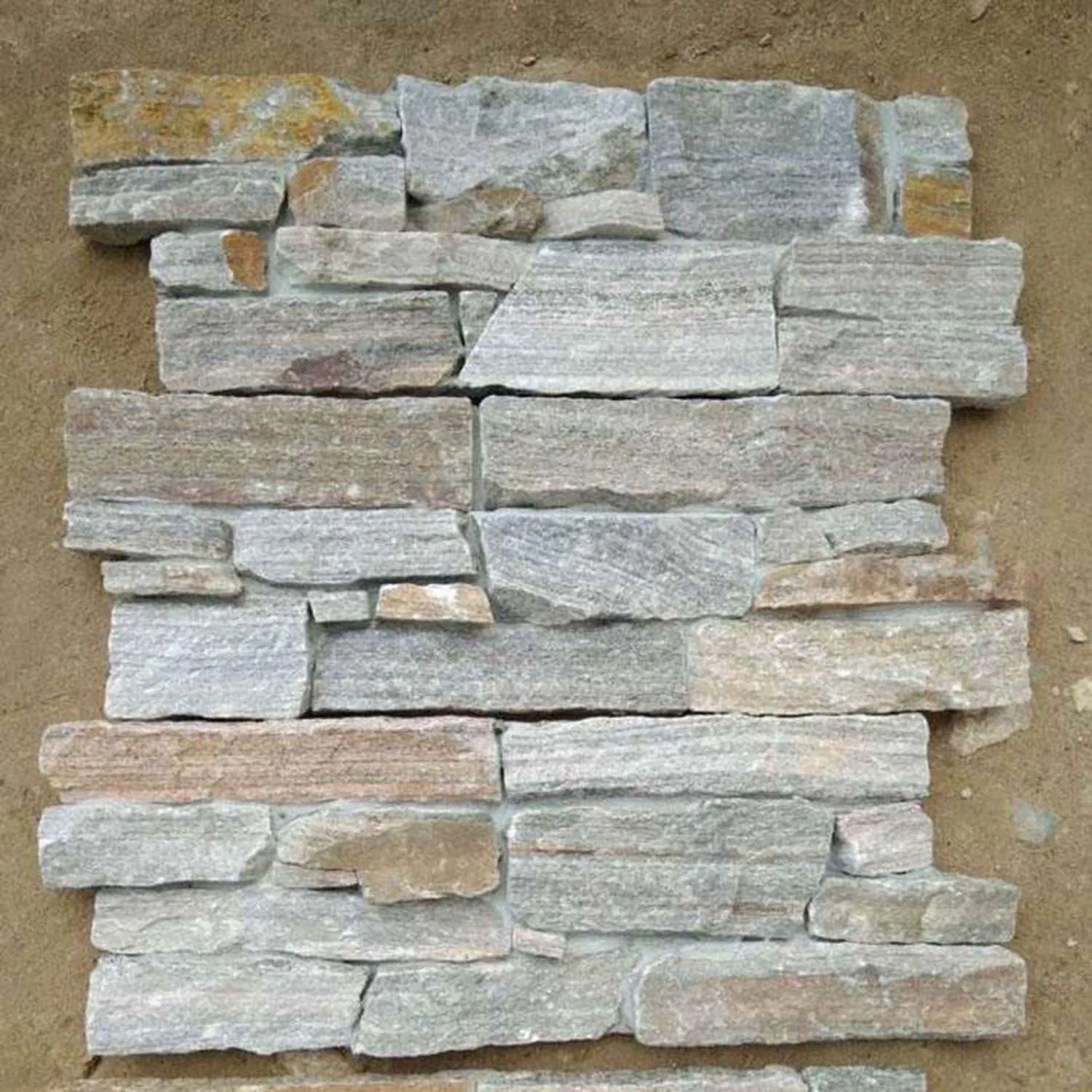 Wall Veneer Panel Quartz Slate Cladding Walling Culture Stone Z Type Stacked Stone