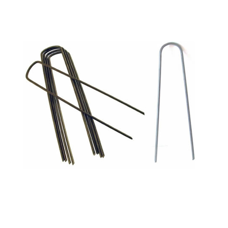 Anti Rust Ground Stake U Shape Pins Garden Securing Pegs SOD Staples