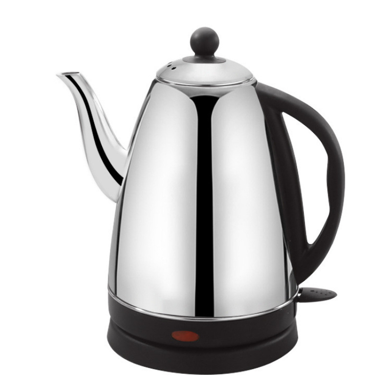 Электрический чайник 1.5 л из нержавеющей стали со свистком