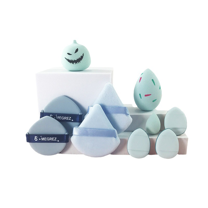 Halloween Holiday Promotional Gift for Makeup Facial Egg Powder Puffs Combination Set