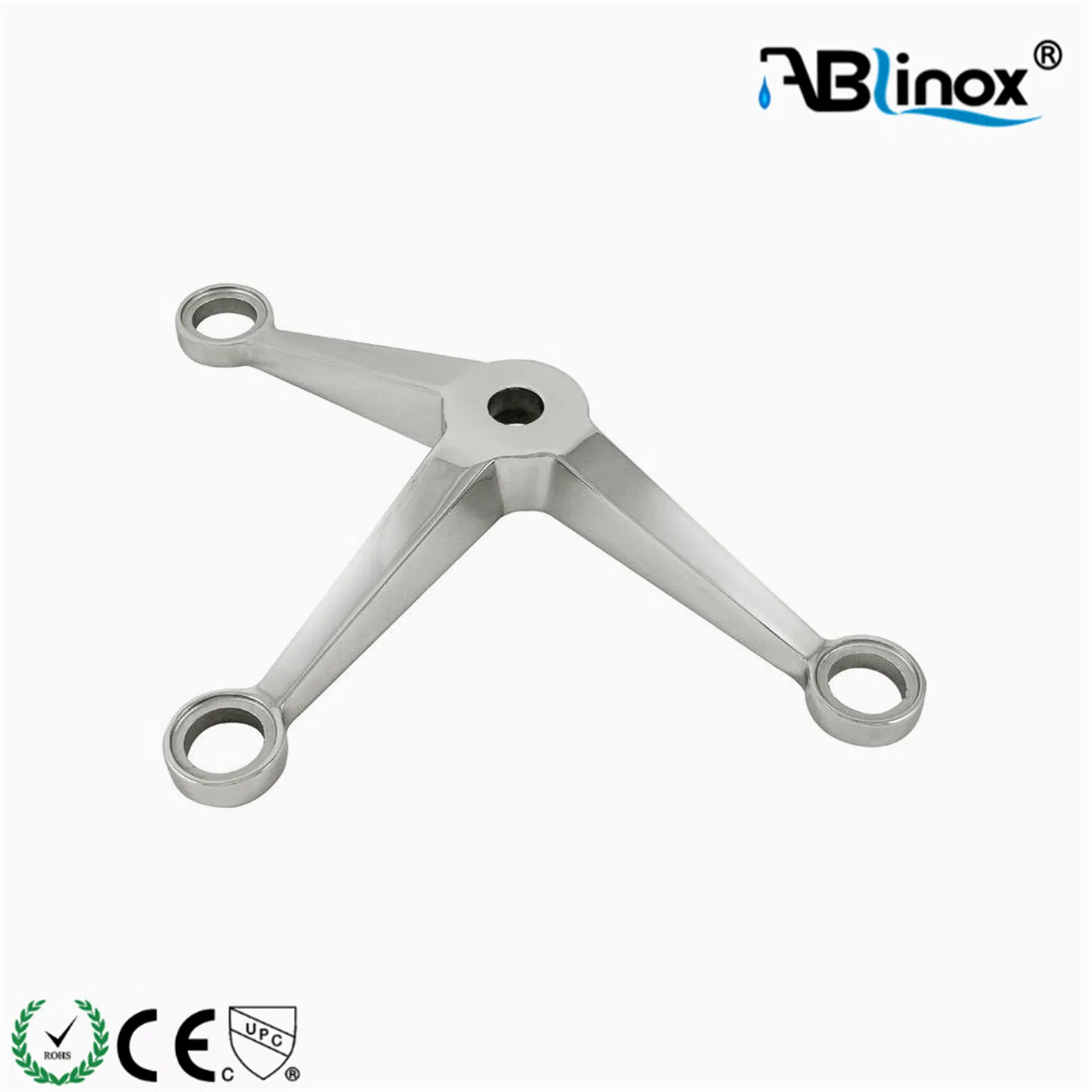 3 Arms Stainless Steel Spider Claw for Glass