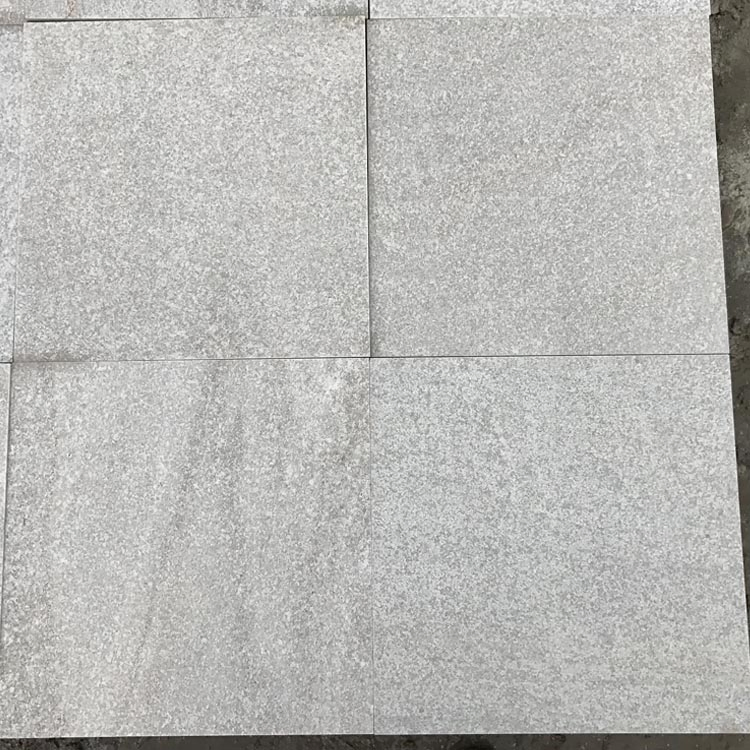 Anti-Slip Flamed Finish White Quartz Stone Pavers for Swimming Pool Surrounding Tiles