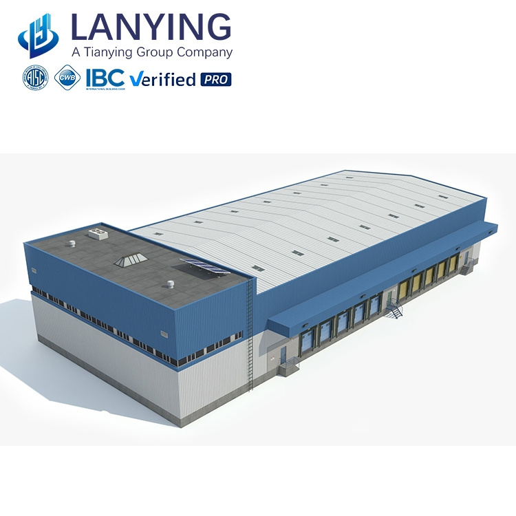 Large Span Fireproof Prefab Steel Structure Warehouse