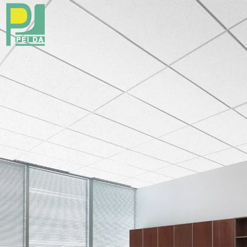 Fireproof Heat-Insulating and Sound-Absorbing Mineral Fiber Ceiling Tiles 60X60