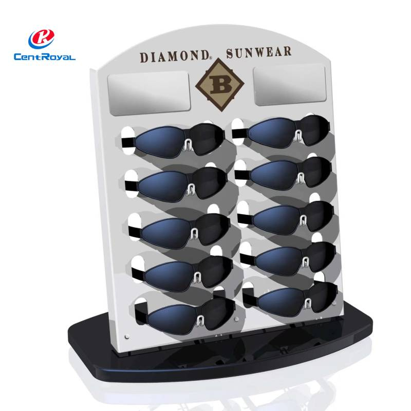 Elegant Customizable Sunglasses Display Stand for Retail Spaces