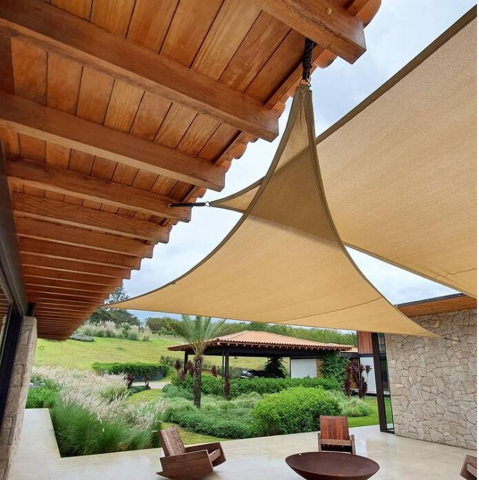Heavy Duty Outdoor Garden Triangle Square Rectangle Commercial Waterproof Sun Shade Sail