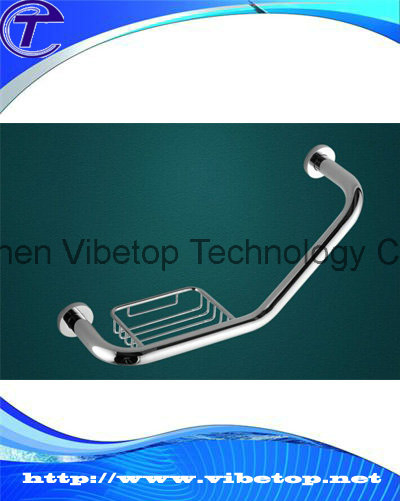 Space Aluminum Shower Safety Grab Bar with Soap Net