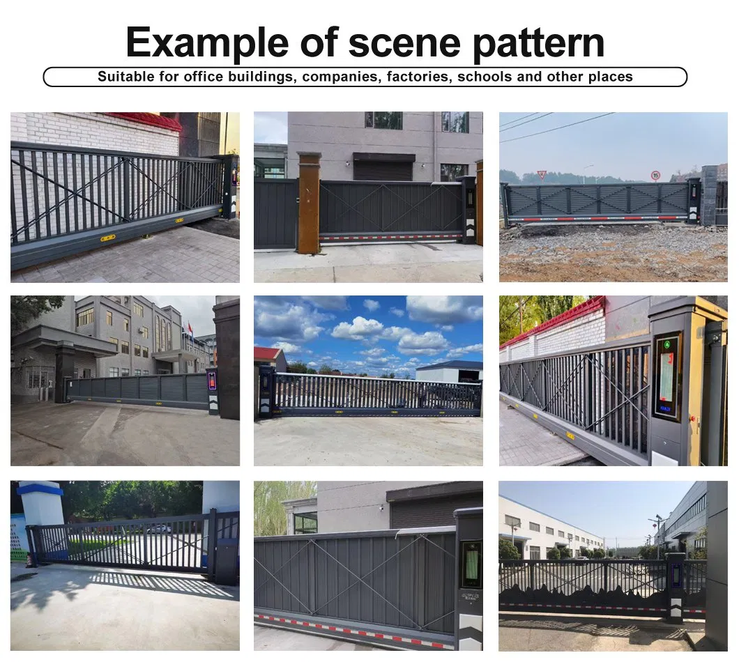 Автоматические раздвижные ворота из алюминиевого сплава