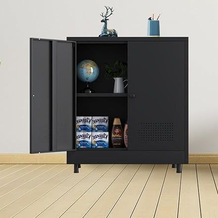 Металлический кухонный шкаф-стойка RAXIDA с полками и колесами