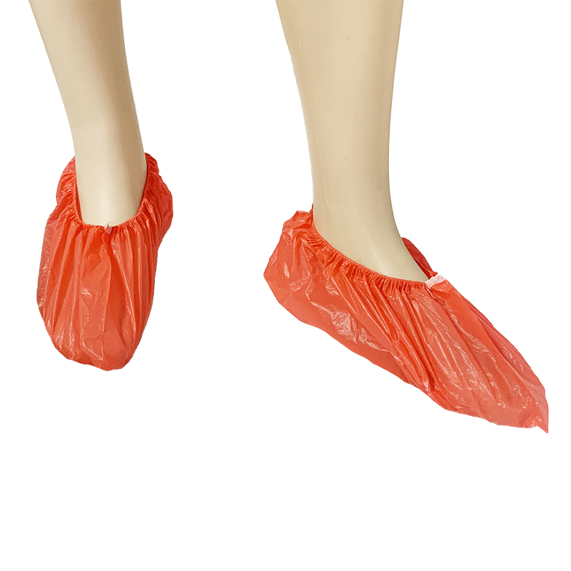 Wholesale Waterproof Safety Blue Disposable Polyethylene Plastic Shoe Cover