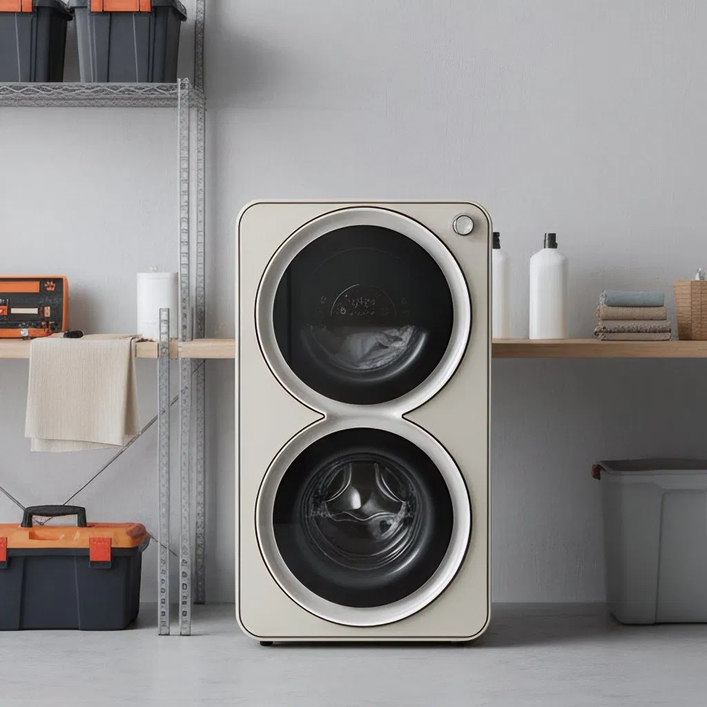 Health-Focused Dual Tub Washing Machine with High-Temp Disinfection