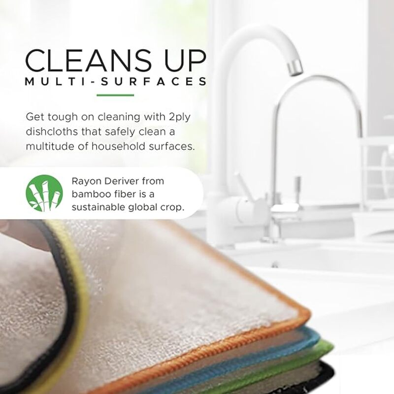 Eco-Friendly Bamboo Microfiber Kitchen Towels for Quick Drying