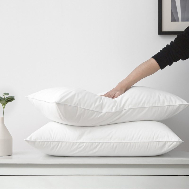 OEM 5 Star Hotel Pillows Bed Sleeping White Microfiber Cushion Pillow for Home or Hotel