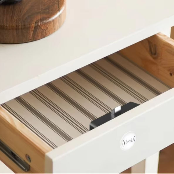 Wt S-2022-00IC Invisible Card Wooden Cabinet 13.56MHz RFID Lock Cabinet, Office Keyless File Cabinet RFID Lock