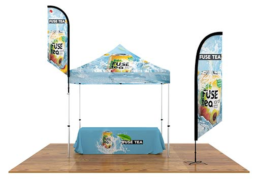 Outdoor Trade Show Gazebo Marquee Canopy Pop up Tent with Feather Flag Sets