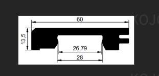 Premium WPC Skirting Board PT-100b for Stylish Interiors
