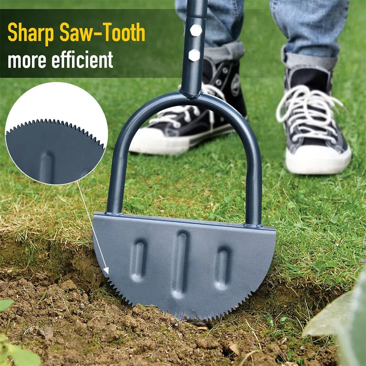 Manual Lawn Edger Shovel Tool for Edge Trimming and Border Cutting