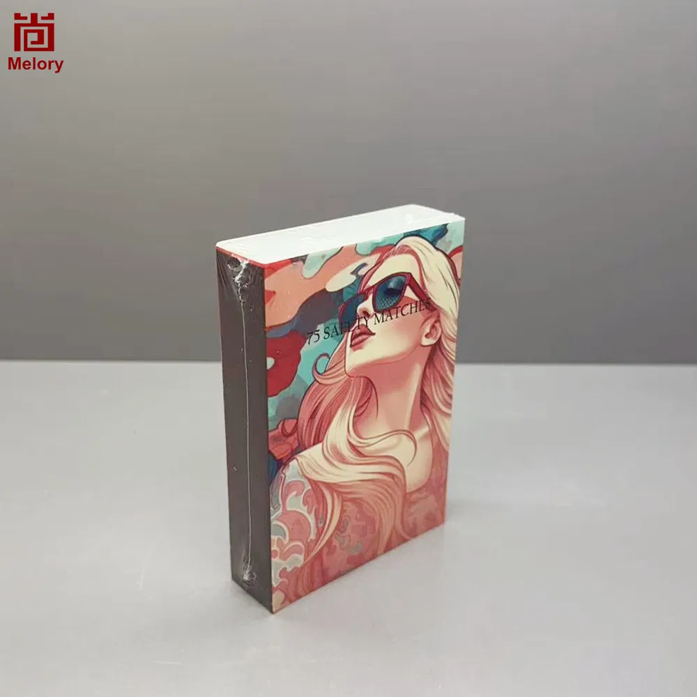 Delicate 9.6cm Safety Matches Box with Beautiful Pattern