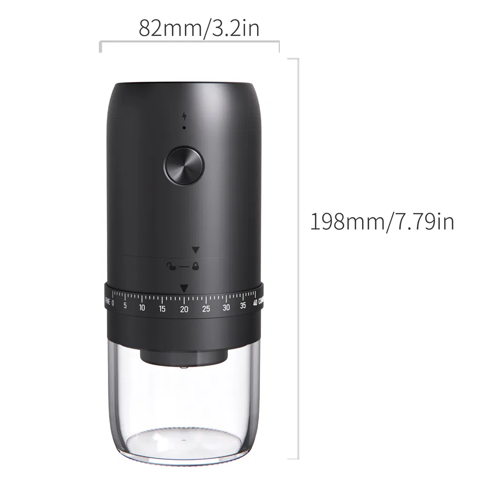 Mini Portable Electric Coffee Grinder with USB Rechargeable