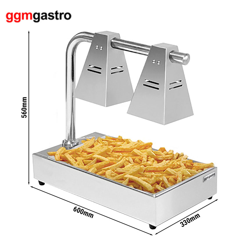 French Fries Counter Top Catering Equipment Chips Worker Infrared Chips Warmer