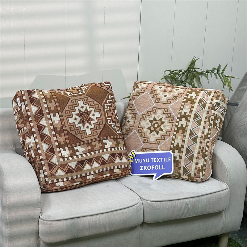 55*55+15cm Geometric Pattern Floor Seating Cushion Large Size 100%Cotton Throw Pillow for Home Decor