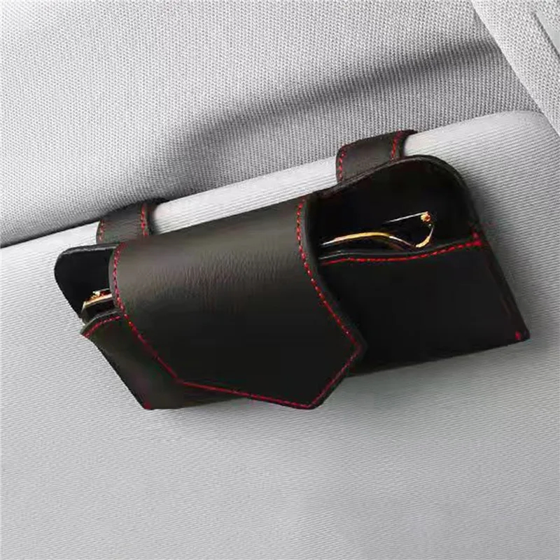 Customized Multi-Function Auto Sun Visor Glasses Holder Sunglasses Clip Portable Card Ticket Holder
