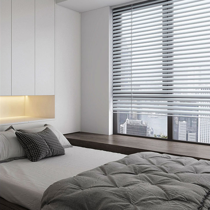 Manufacturers No Drill Cordless Motorized Aluminum Venetian Blinds