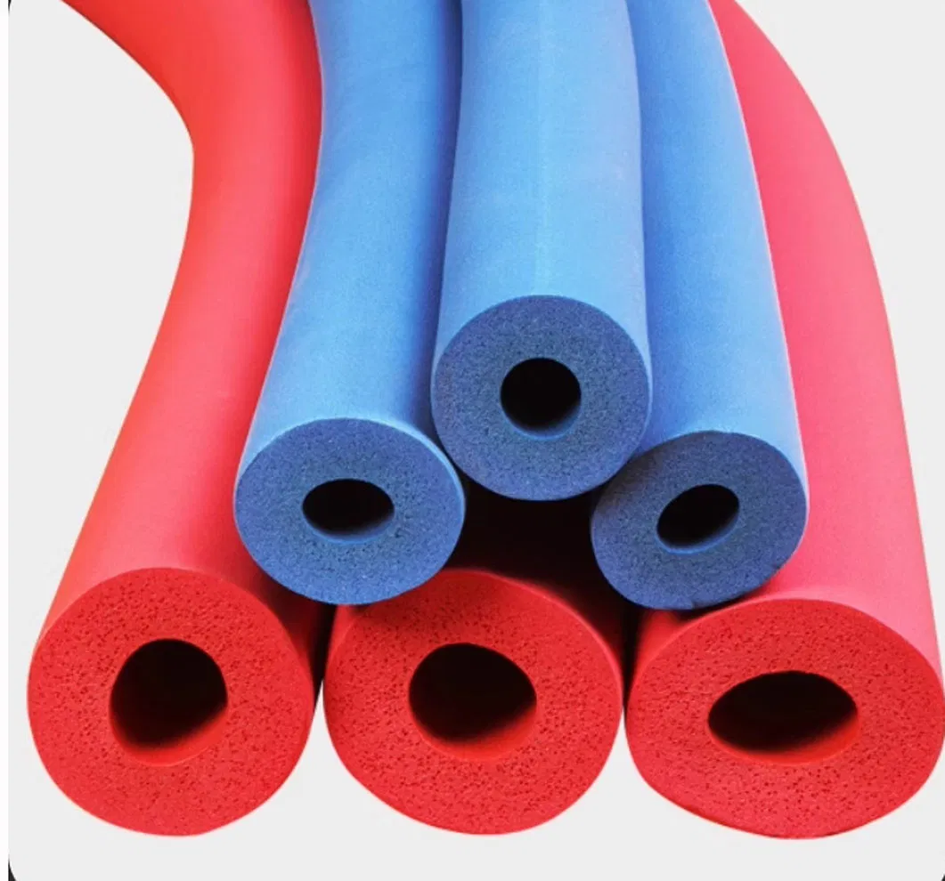Aluminium Foil Faced Rubber Flexible Soft Insulation Black Rubber Foam Tube Thermal Insulation Foam Pipe